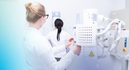 Equipe da Diagnose durante um exame